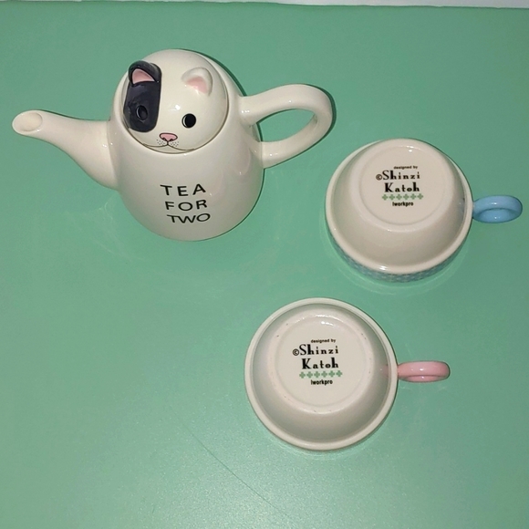 Tea For Two French Bull Stackable Tea-set by Shinzi Katoh - Picture 12 of 16